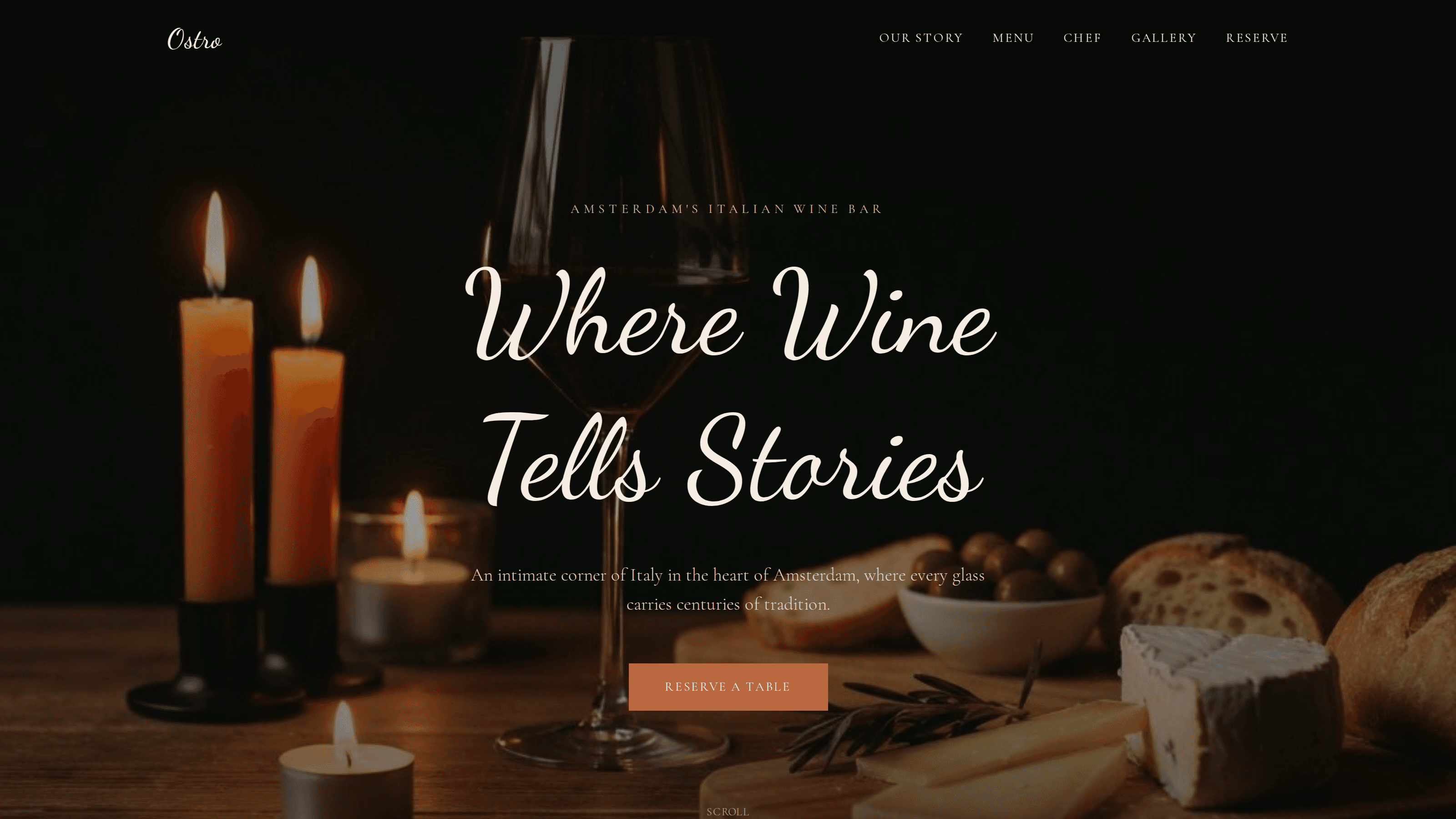 Ostro Wine Bar — project preview screenshot
